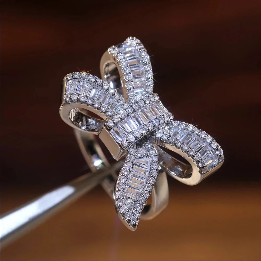 🌟Cute Sterling silver bow ring - Picture 2 of 4